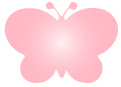 pink butterfly icon